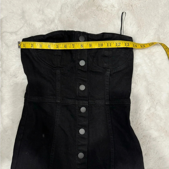New Zara ZW Denim Bustier
Black Strapless Dress 
Small - Picture 14 of 15